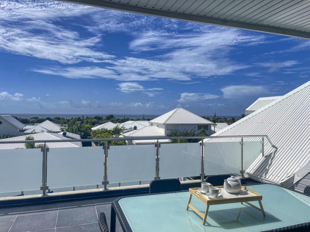 34.Location villa piscine vue mer St François Guadeloupe_Terrasse Etage